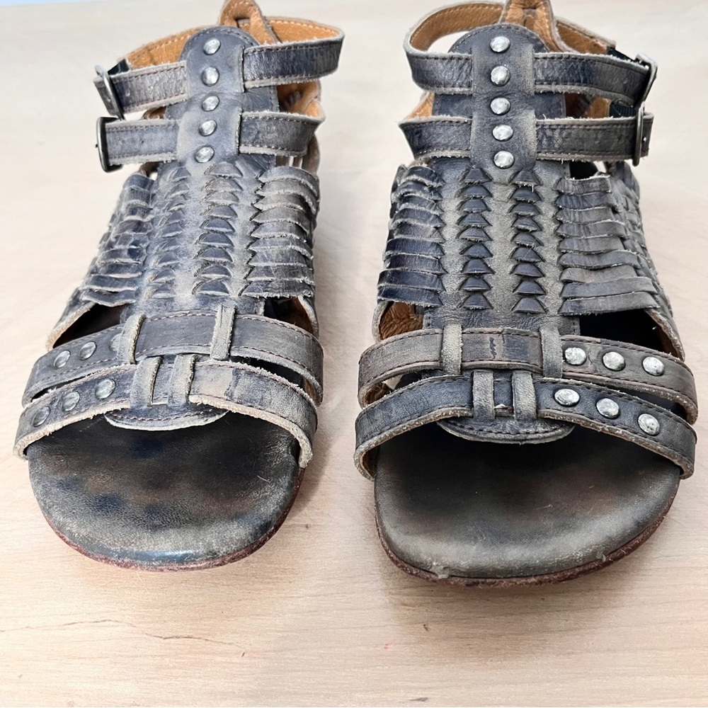 BED|STU Brown Leather Sandals - Picture 3 of 10